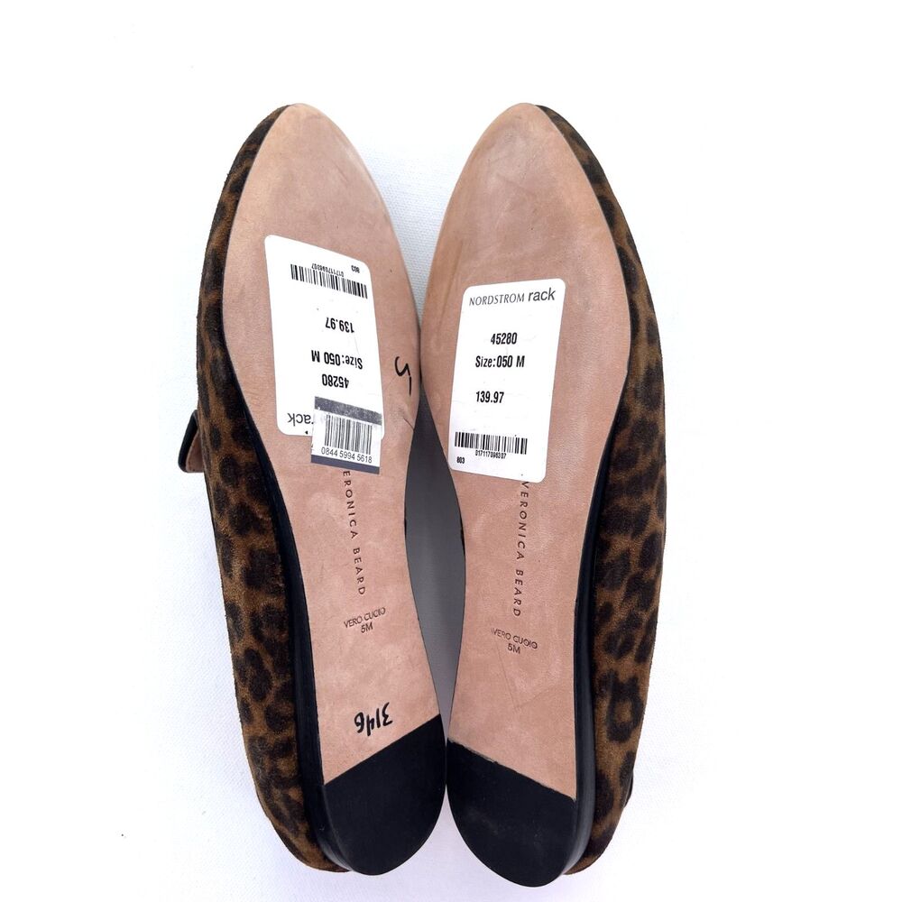 Veronica Beard Griffin Leopard Print Suede Loafers Women's Size 5M - Picture 9 of 10